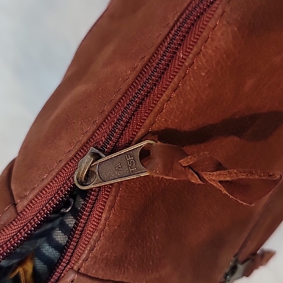 VTG | Emily Ann of Boca Raton Brushed  Suede Leather Hobo Handbag - Picture 9 of 16